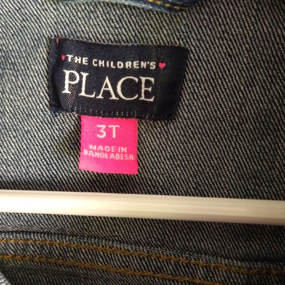 The Children's Place 3T Cropped Jean Jacket - Picture 2 of 6